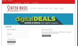 
							         Log In - Digital Deals - Stater Bros.								  
							    