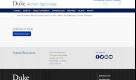 
							         Log in - Duke Human Resources - Duke University								  
							    