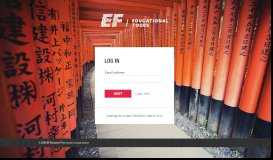 
							         Log in - EF Educational Tours								  
							    