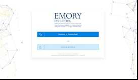 
							         log in - Emory Eye Center Patient Portal - EMA								  
							    