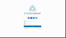 
							         Log in - Ethos Group								  
							    