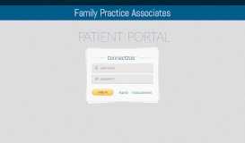 
							         Log In - Family Practice Associates								  
							    