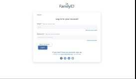 
							         Log in | FamilyID								  
							    