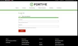 
							         Log in | Fortive								  
							    