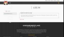 
							         Log in - Harvard-Westlake School								  
							    