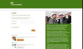 
							         Log in - House Builders Portal : ScottishPower								  
							    