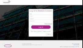 
							         Log In - Hudson Connect								  
							    