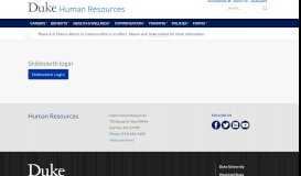 
							         Log in | Human Resources - Duke Human Resources								  
							    