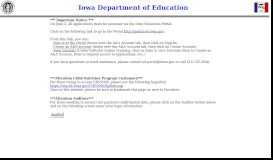 
							         Log In - Iowa Education Portal								  
							    
