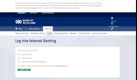 
							         Log in / Log out | Quick Tour | About Online - Bank of Scotland								  
							    