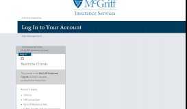 
							         Log In | McGriff Insurance Services								  
							    