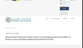 
							         Log In - Miami Beach Community Health Center								  
							    