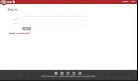 
							         Log in - My Exmark								  
							    
