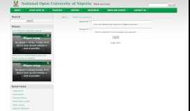 
							         Log in | National Open University of Nigeria								  
							    