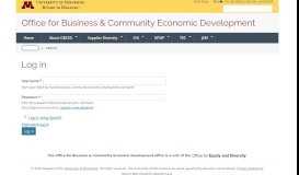 
							         Log in | Office for Business & Community Economic ...								  
							    