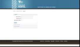 
							         Log In - Online Portal - Department of Premier and Cabinet Victoria								  
							    