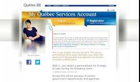 
							         Log in or registration – My Québec Services Account								  
							    