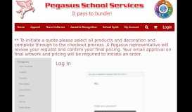 
							         Log In - Pegasus School Services								  
							    