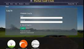 
							         Log In - Portal Golf Club								  
							    
