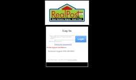 
							         Log In - RealPost.com								  
							    