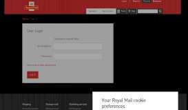 
							         Log In | Royal Mail Group Ltd								  
							    