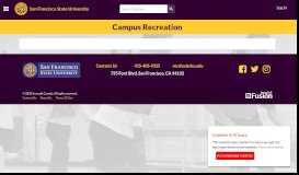 
							         Log In - San Francisco State University Recreation Portal								  
							    