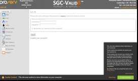 
							         Log In - SGC-Valid8								  
							    