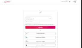 
							         Log In / Sign Up - Airbnb								  
							    