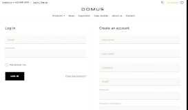 
							         Log in / Sign up - Domus								  
							    