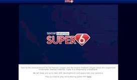 
							         Log In - Super 6 - Sky Sports								  
							    