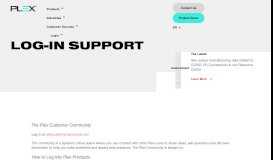 
							         Log-In Support | Plex - Plex Systems								  
							    