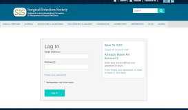 
							         Log In - Surgical Infection Society Member Portal								  
							    