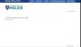
							         Log in - Thames Valley Police								  
							    