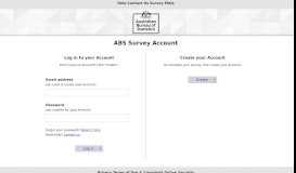 
							         Log in to access your survey - ABS Survey Account								  
							    