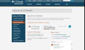 
							         Log in to Canvas - UTHealth								  
							    