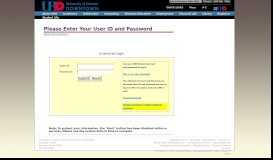 
							         log in to e-services - UHD e-services								  
							    