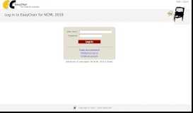 
							         Log in to EasyChair for NCML 2019								  
							    