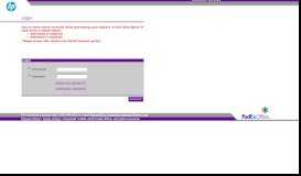 
							         Log in to FedEx Office DocStore								  
							    