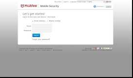 
							         Log in to find your lost device – and more - McAfee Mobile Security								  
							    