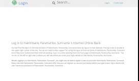 
							         Log in to Hakrinbank, Paramaribo, Suriname 's Internet Online ...								  
							    