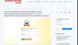 
							         Log in to Kabarak University student portal eserver.kabarak.ac.ke ...								  
							    
