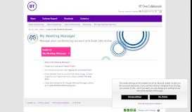 
							         Log in to my account - BT Conferencing								  
							    