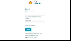 
							         Log in to My Account - Shell Energy								  
							    
