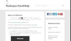 
							         Log in to my email account | Workspace Email - GoDaddy Help AU								  
							    