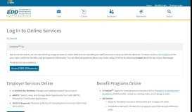 
							         Log In to Online Services - EDD - CA.gov								  
							    