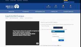
							         Log In to OU Campus - Merced College								  
							    