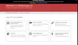 
							         Log in to our website - sthelens.gov.uk								  
							    
