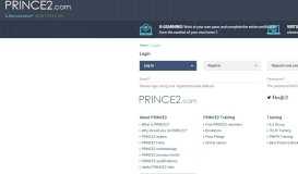 
							         Log in to PRINCE2.com as Part Of ILX Group | EUR								  
							    