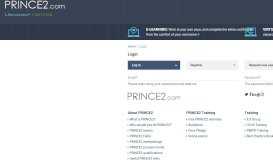 
							         Log in to PRINCE2.com as Part Of ILX Group | UK								  
							    