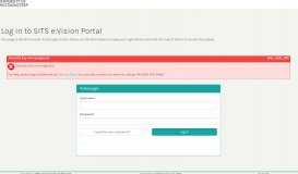 
							         Log in to SITS e:Vision Portal - Westminster								  
							    
